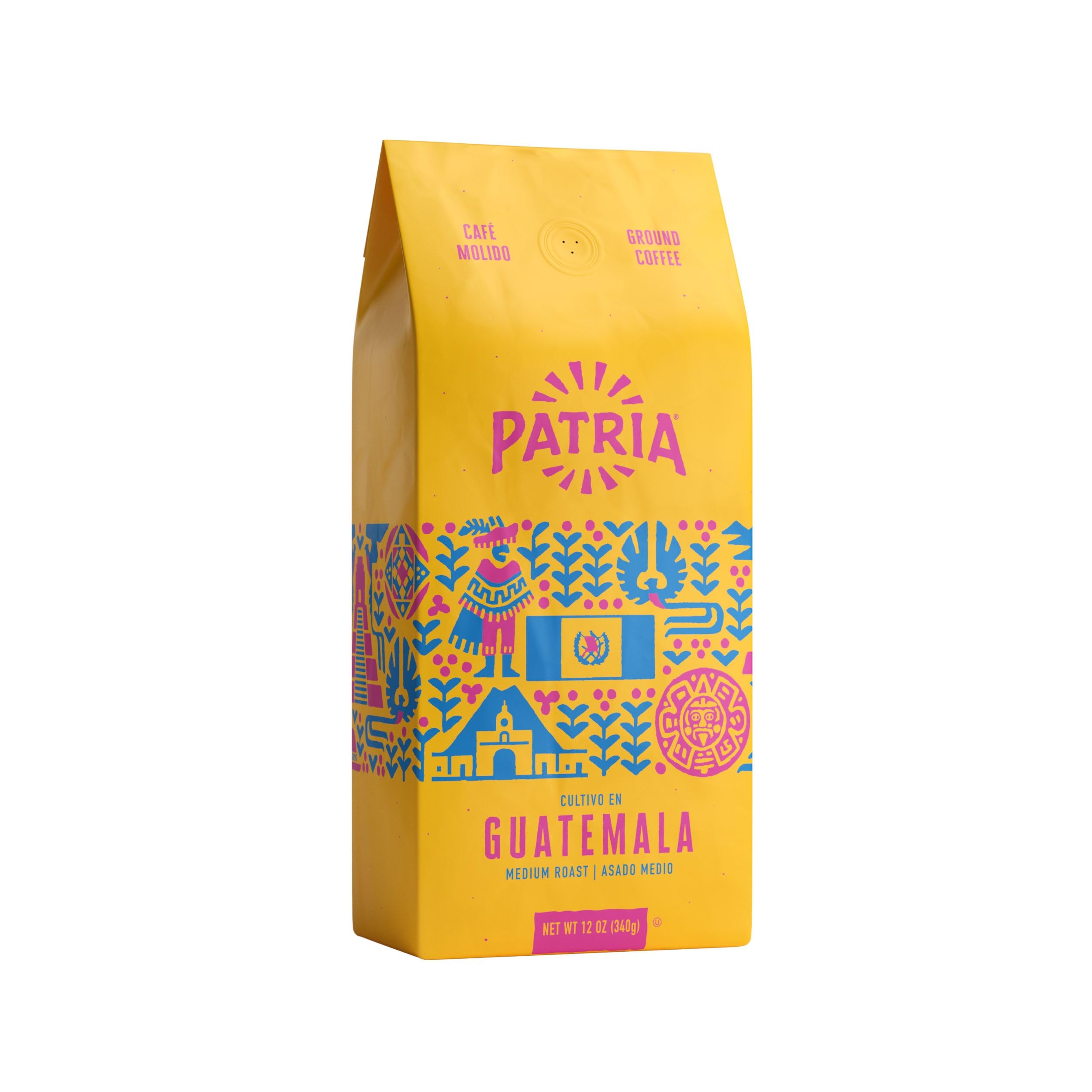 Patria front packaging showing 12oz bag and clear labeling for easy selection