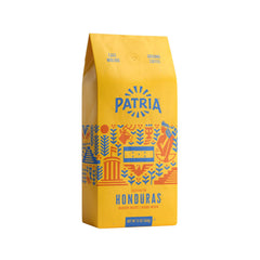 Patria front packaging showing 12oz bag and branding for easy identification