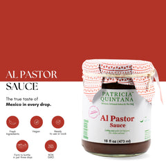 Patricia Quintana open jar showing sauce texture and easy pourability for marinating