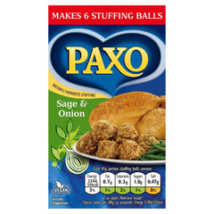 Paxo dry mix close-up showing breadcrumb texture and herb pieces for flavor