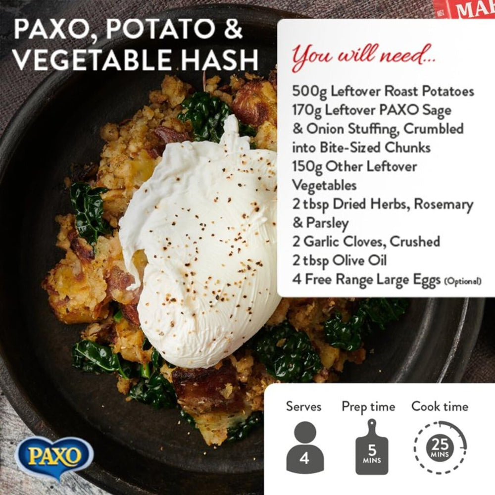 Paxo product label showing UK-format expiry date, ensures correct date checking