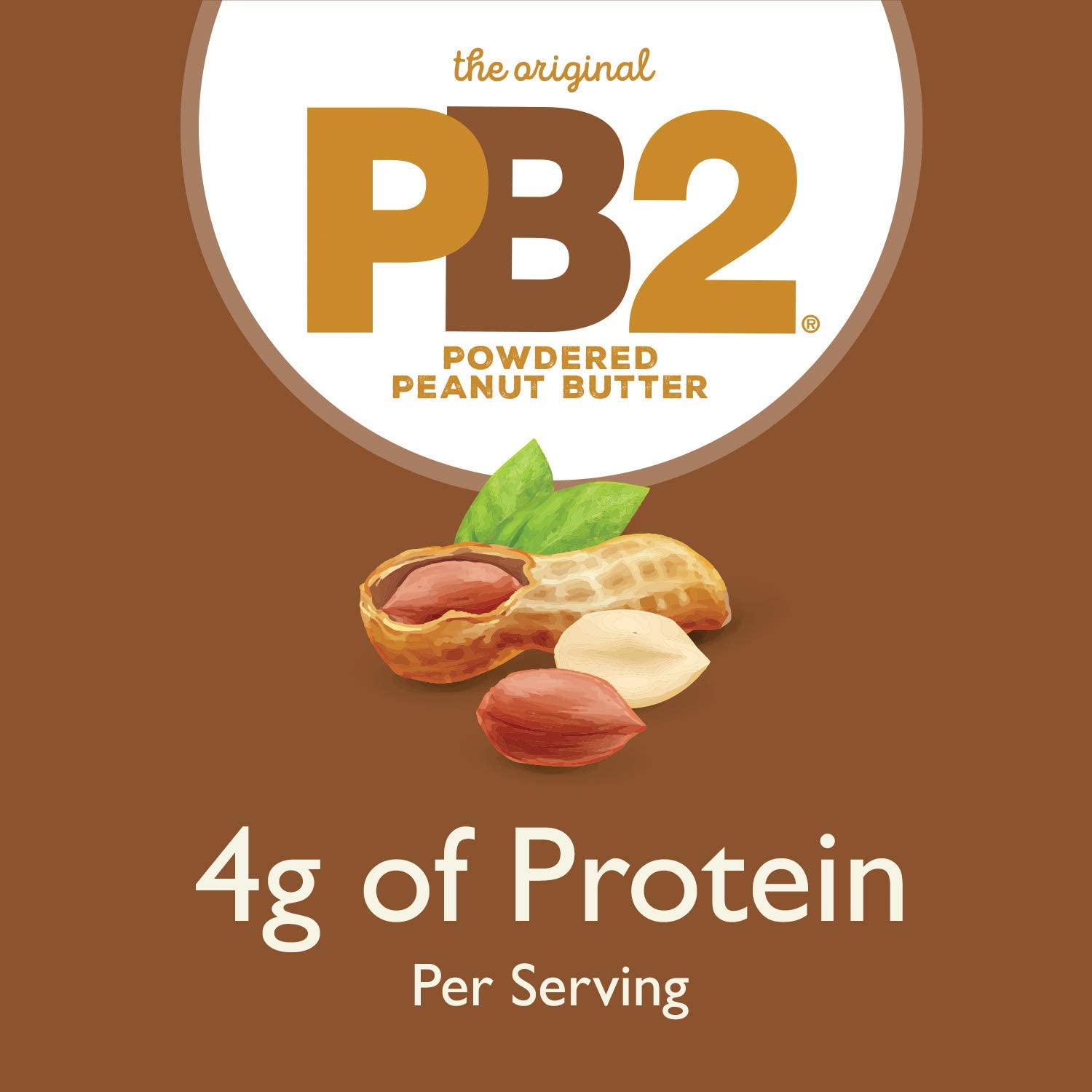 PB2 cocoa open jar in kitchen showing convenient pantry-friendly benefit