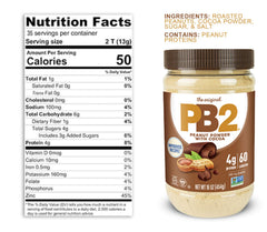 PB2 spread on toast showing cocoa peanut flavor and lower-fat option for breakfast benefit