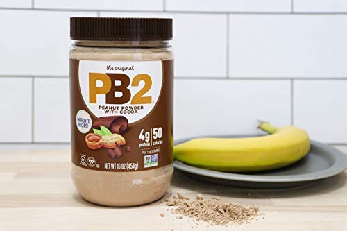 PB2 ingredients label with non-GMO and certified vegan claims for transparency