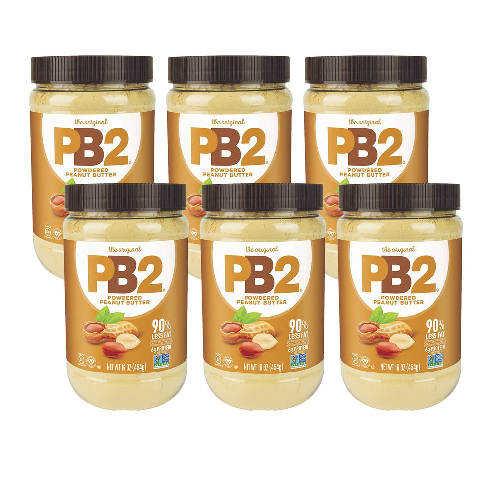 PB2 original front packaging showing jar and label for consistent peanut flavor