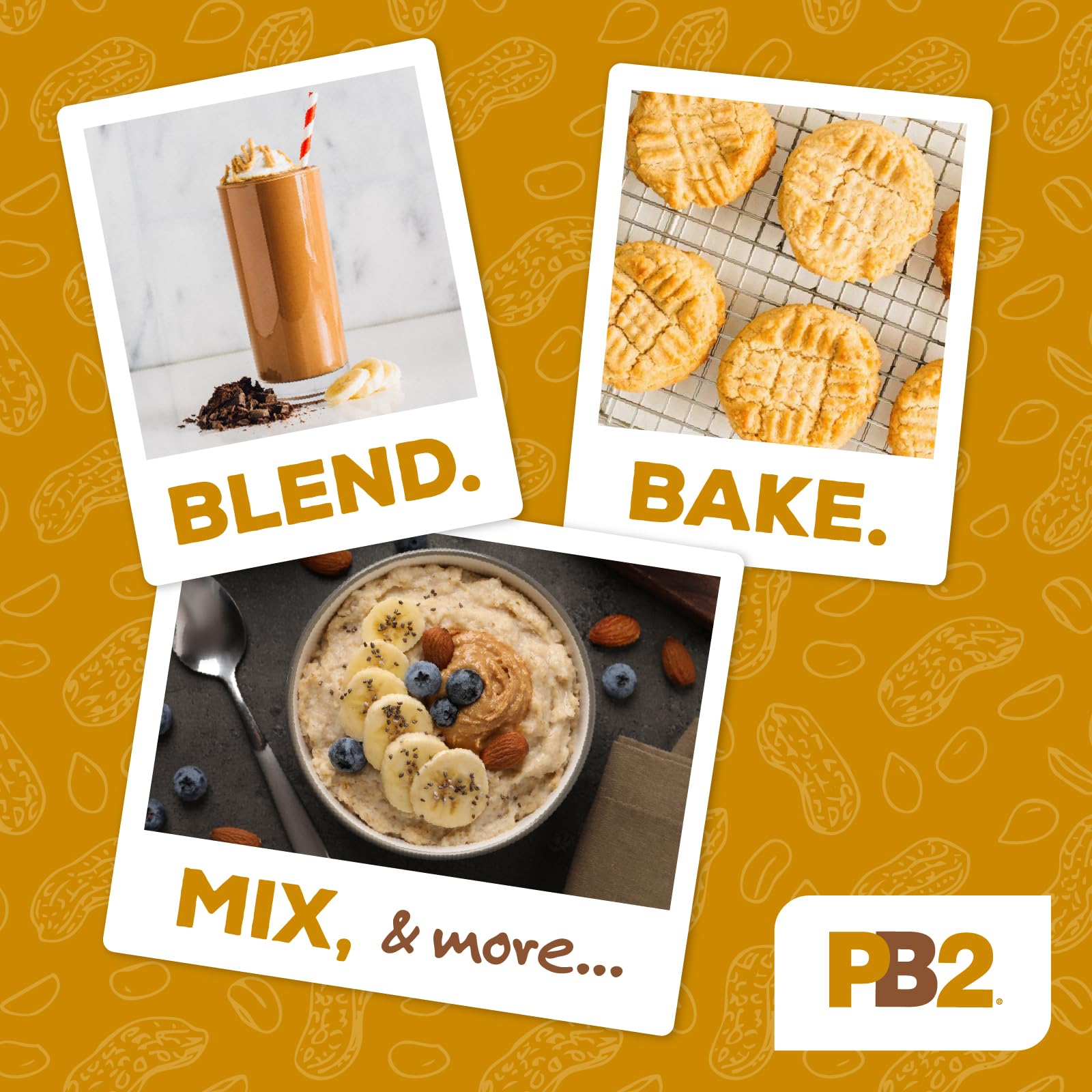 Prepared PB2 spread on toast, PB2 provides peanut taste with reduced fat