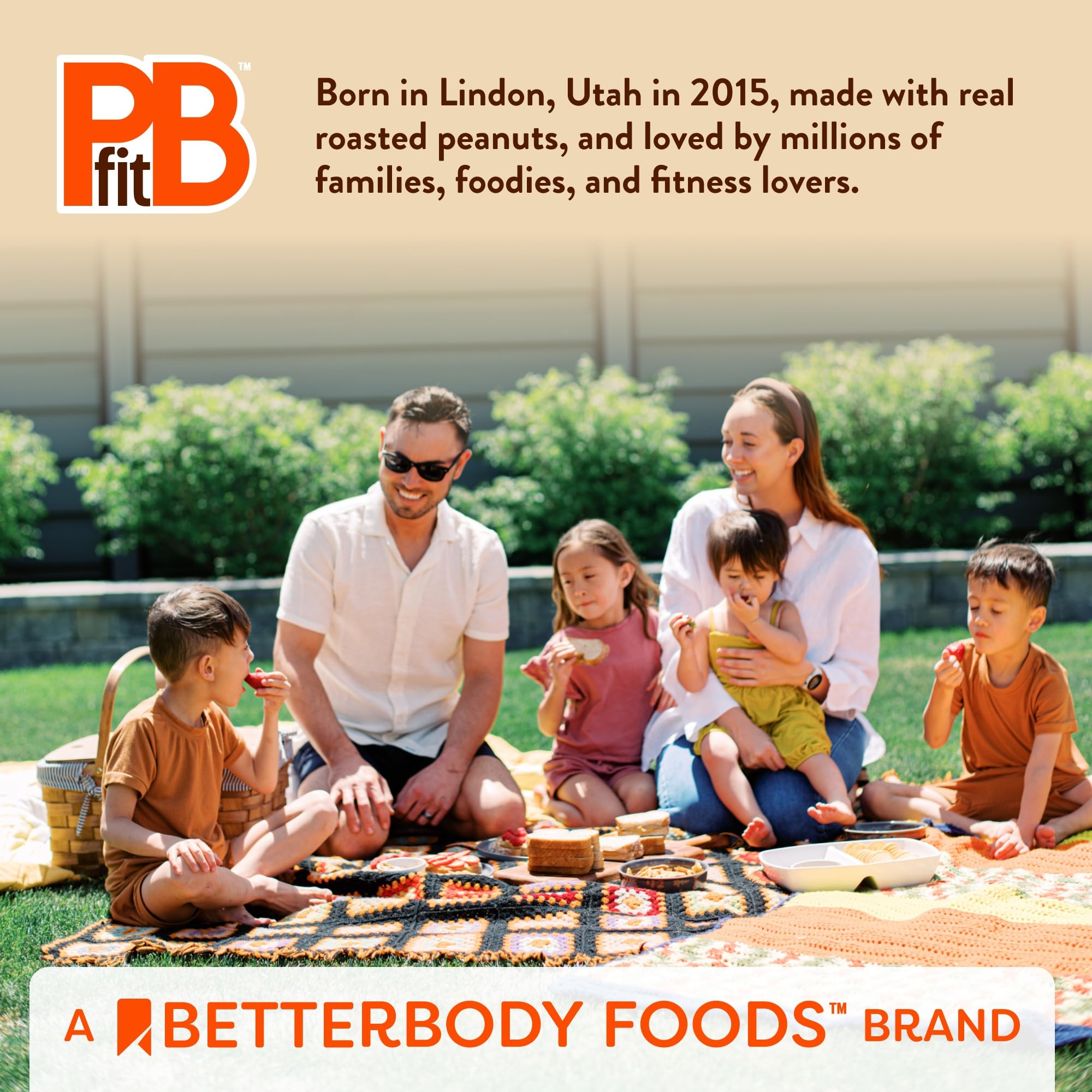 Breakfast table with PBfit cocoa showing family-friendly serving benefit