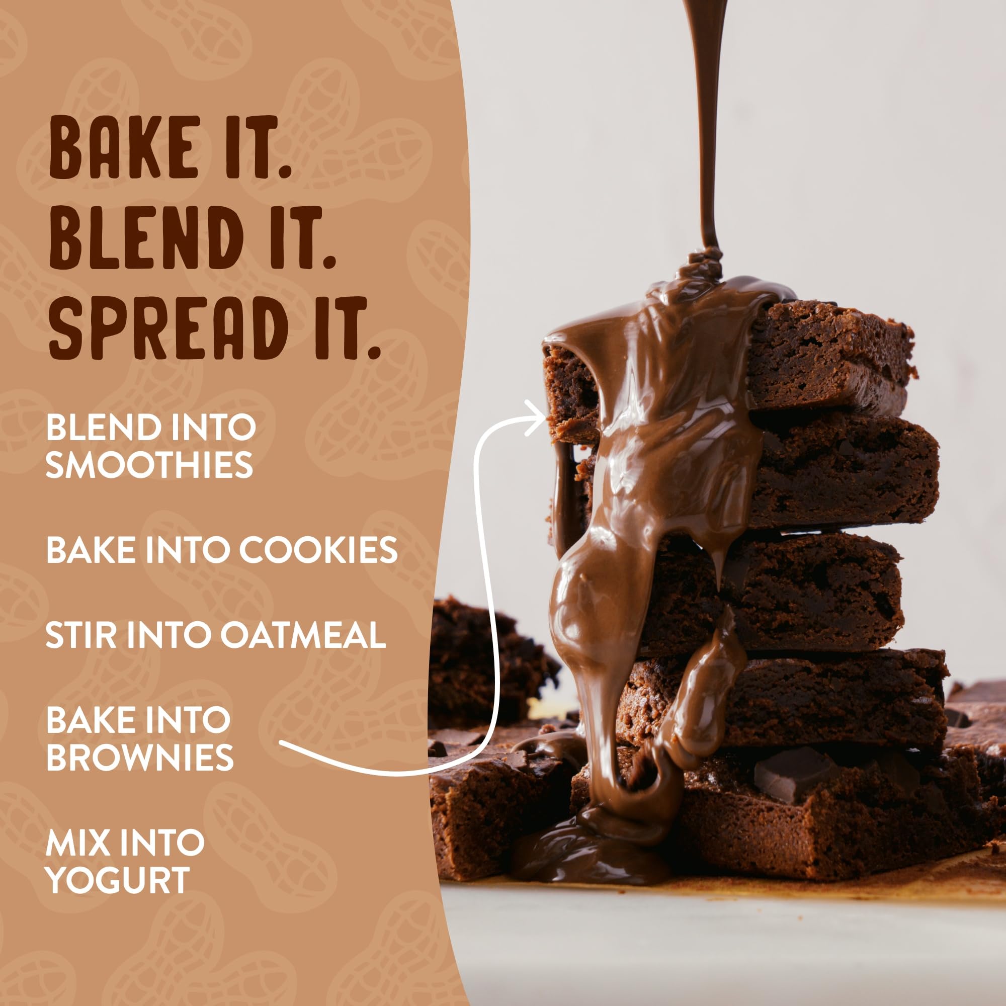 Spoonful of PBfit cocoa powder measuring serving for portion control benefit