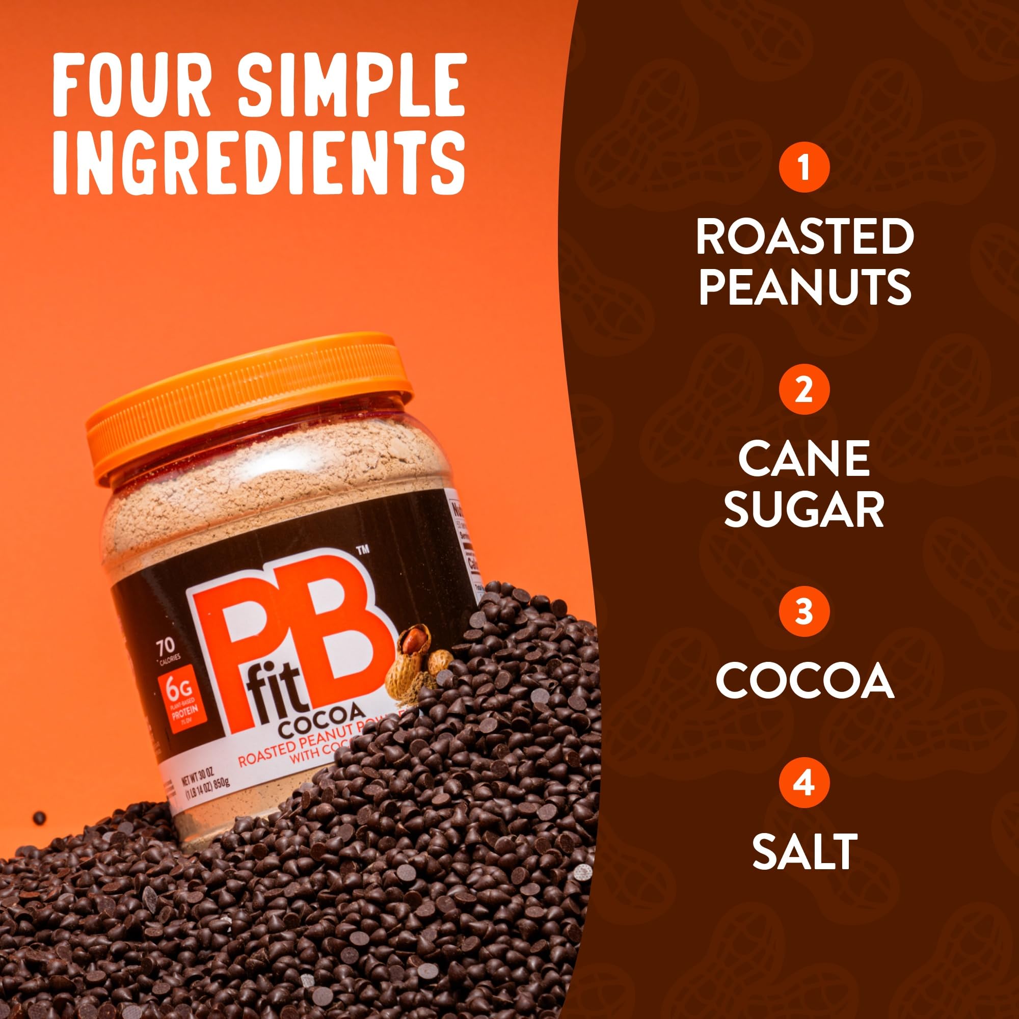 PBfit cocoa blended into smoothie being poured, protein boost benefit