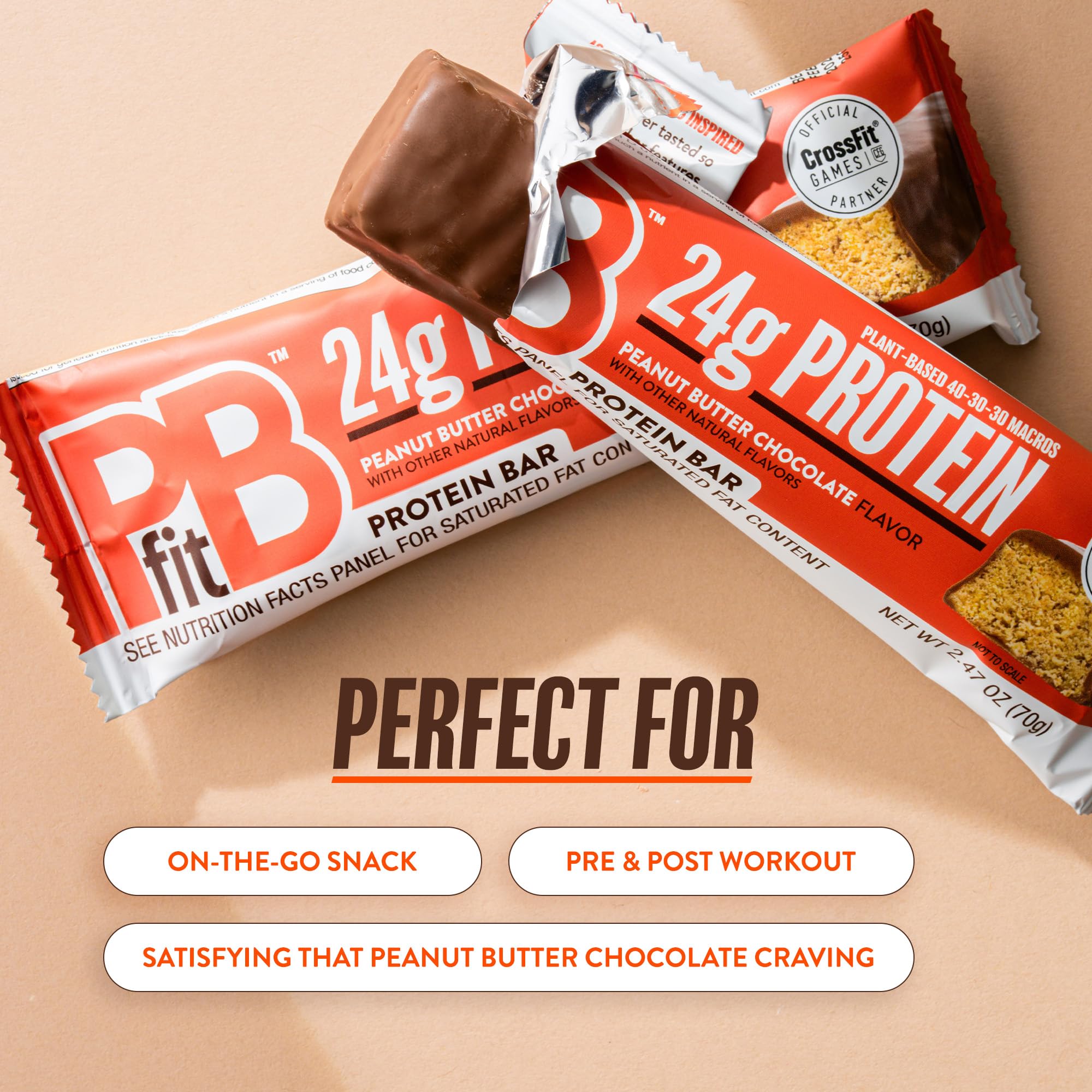 PBfit ingredients flatlay with PBfit peanut powder highlighting clean sourcing