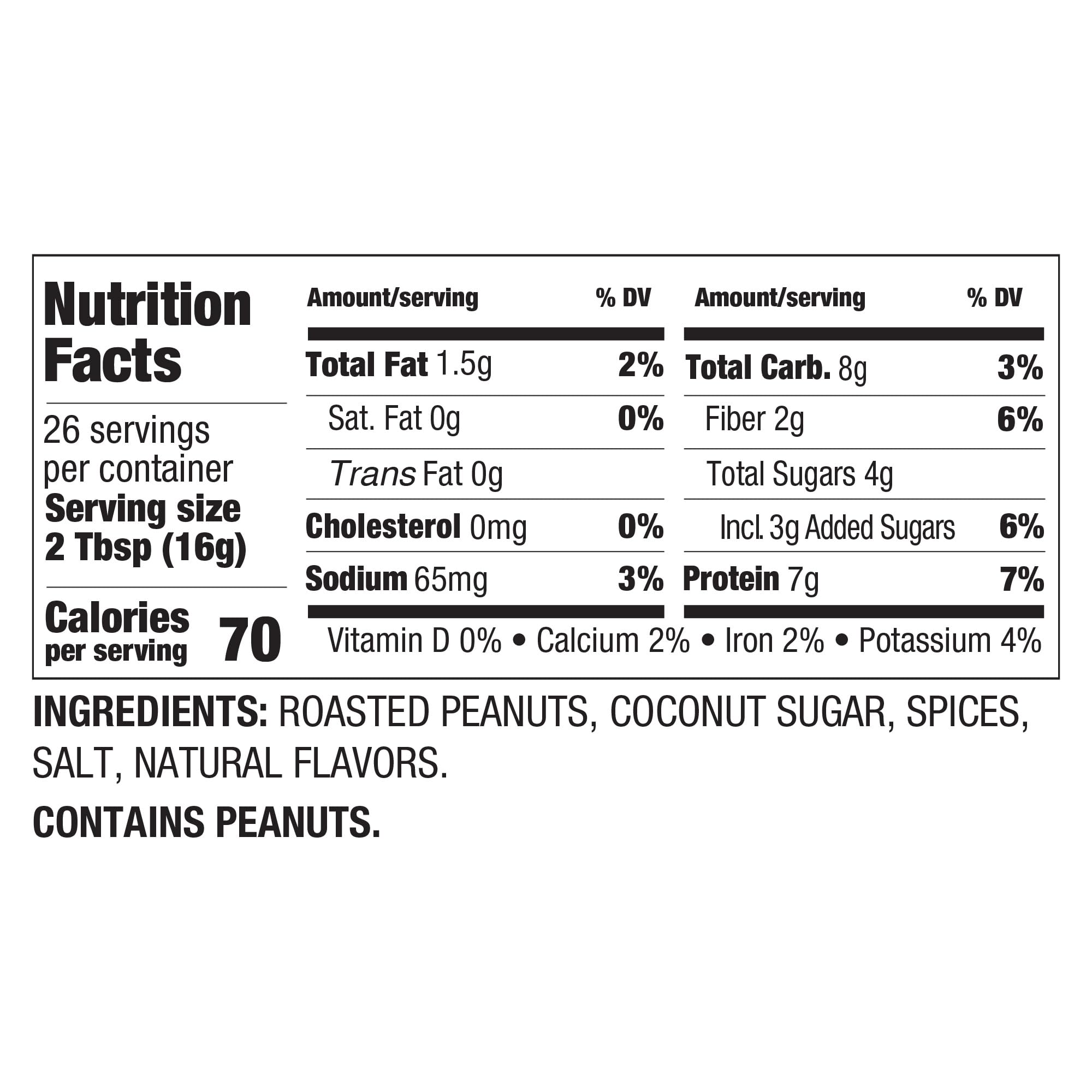 PBfit portion comparison spoon illustrating low-fat, protein benefit