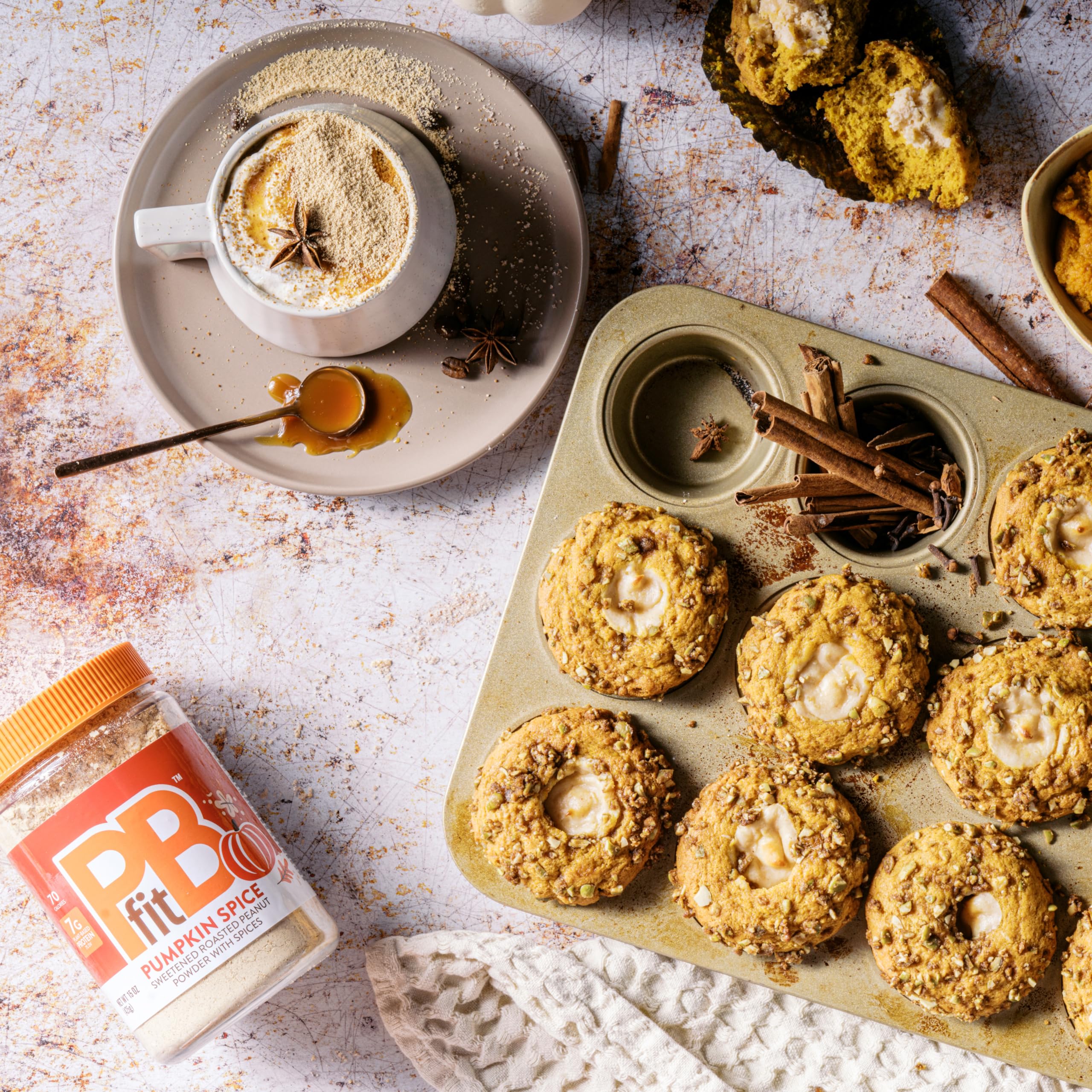 PBfit spread on toast demonstrating creamy pumpkin spice flavor