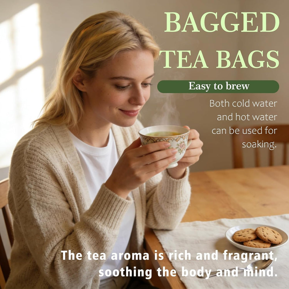 PBZ tea bag in mug steeping for calm, easy preparation