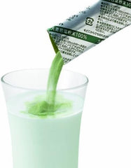 P.D.C mixed barley grass drink in glass showing convenience and quick prep