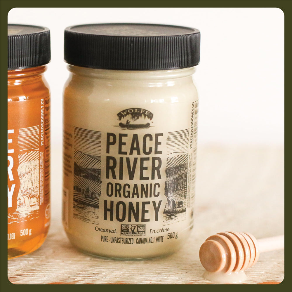 Peace River beekeeping landscape with hives, illustrating sustainable sourcing benefit