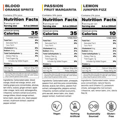 Peak Cocktails close-up of can label highlighting ingredient doses and clear transparency