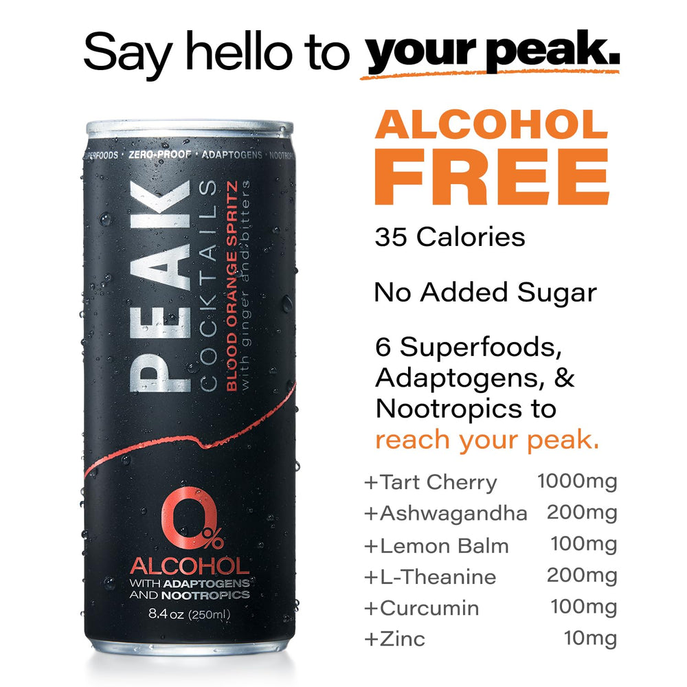 Peak Cocktails three flavors displayed together to showcase variety and mixologist design