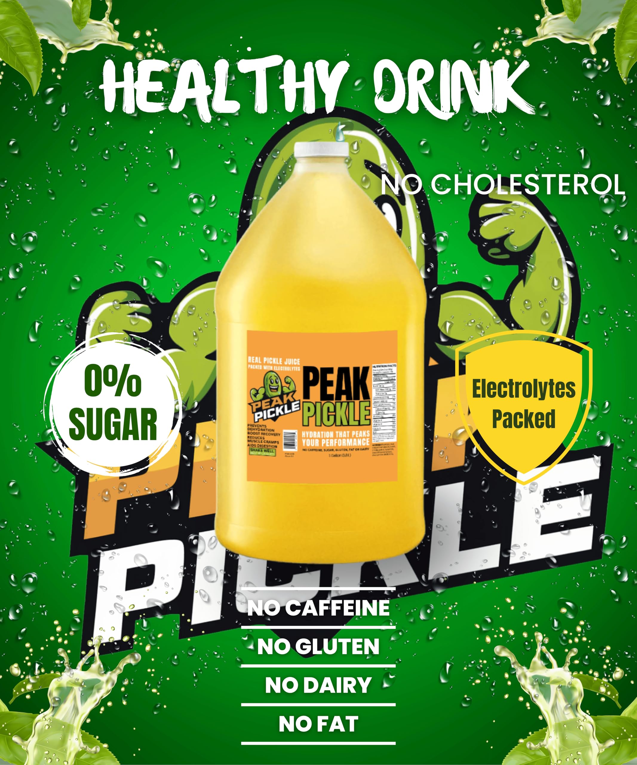 Peak Pickle ingredients spooned to show organic spices and garlic