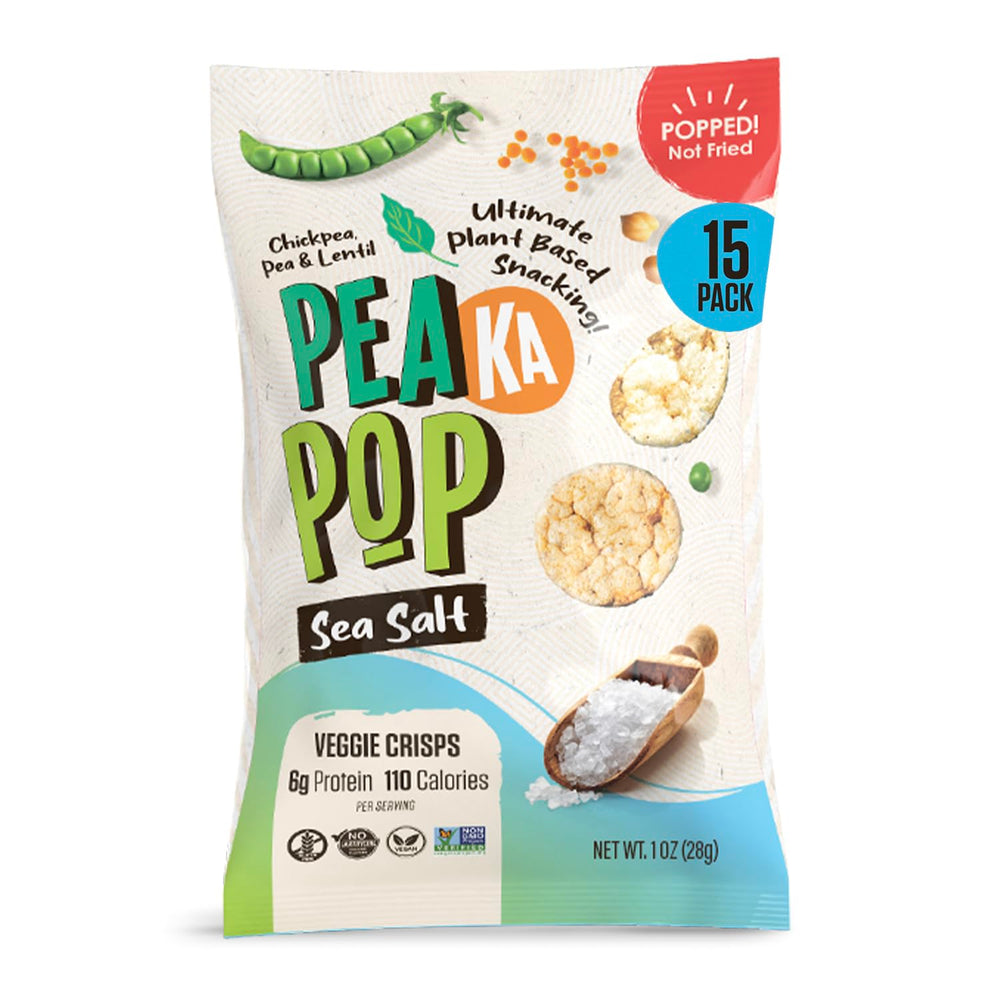 PeaKaPop close-up of popped crisp texture highlighting satisfying crunch