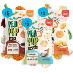 PeaKaPop Sea Salt 1oz bag front view highlighting simple clean flavor