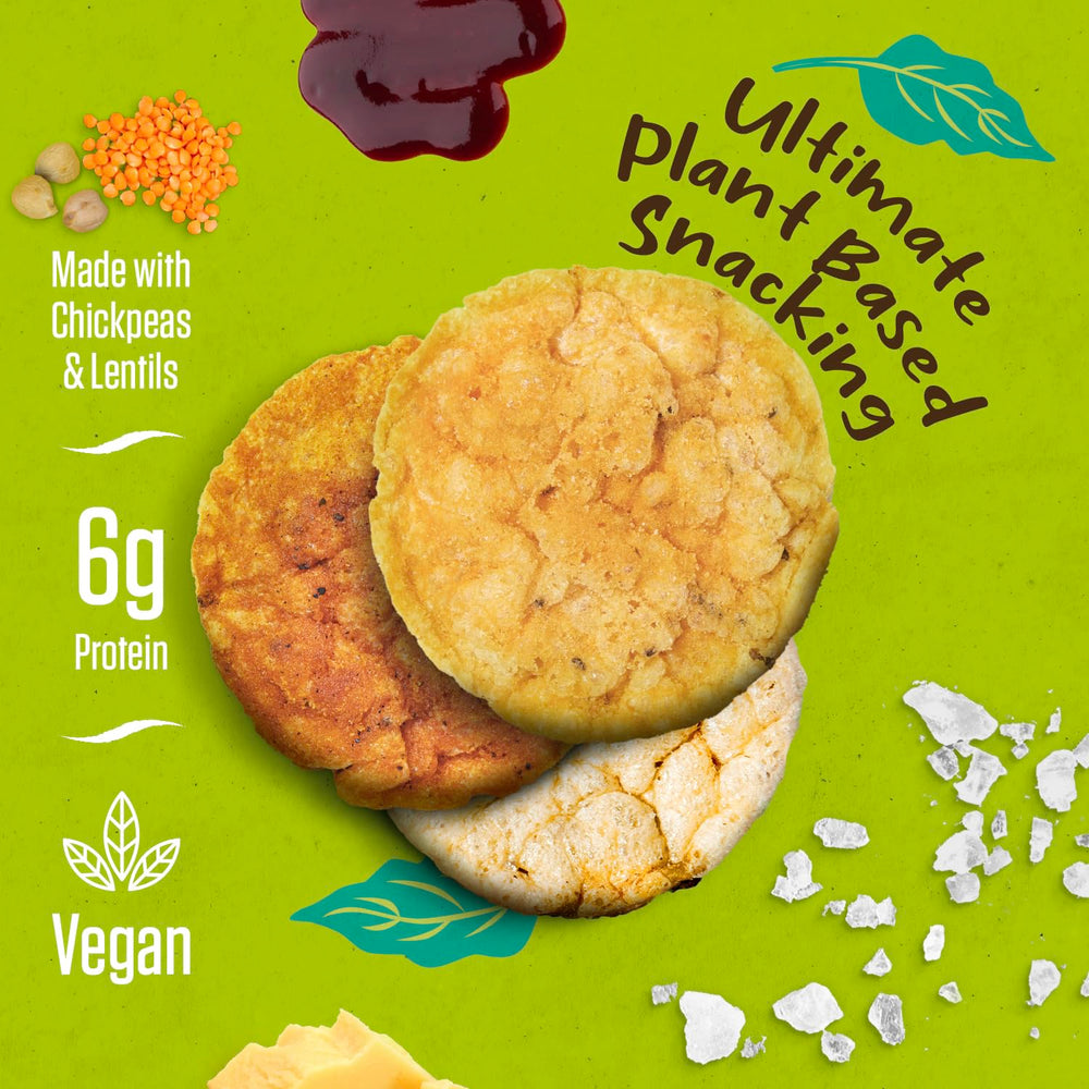 PeaKaPop White Cheddar 1oz bag front view showing savory vegan option