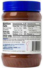 Peanut Butter & Co. open jar showing smooth chocolate-peanut texture