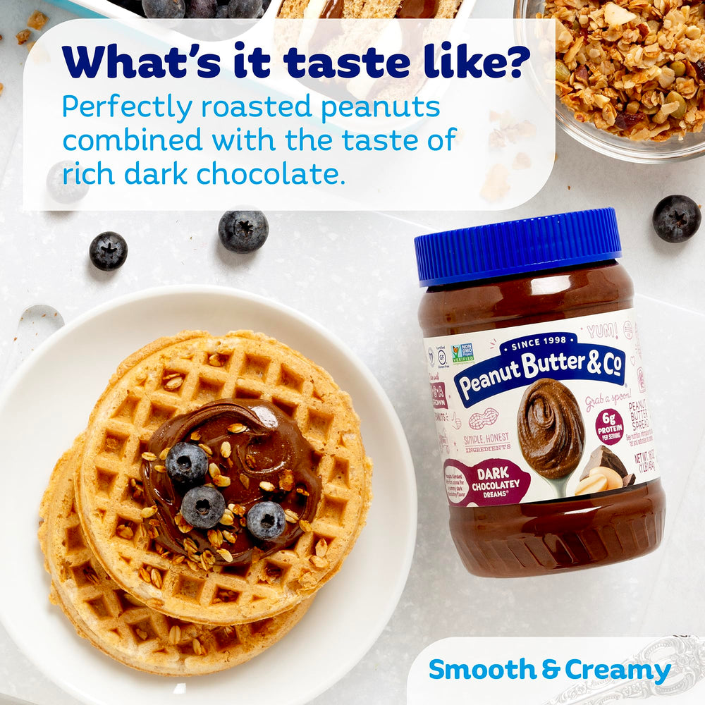 Peanut Butter & Co. spread on toast for a quick breakfast boost