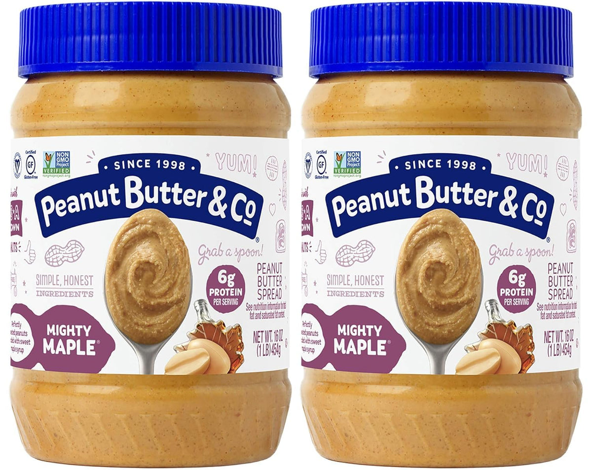 Peanut Butter & Co. jar front label showing product and flavor benefit