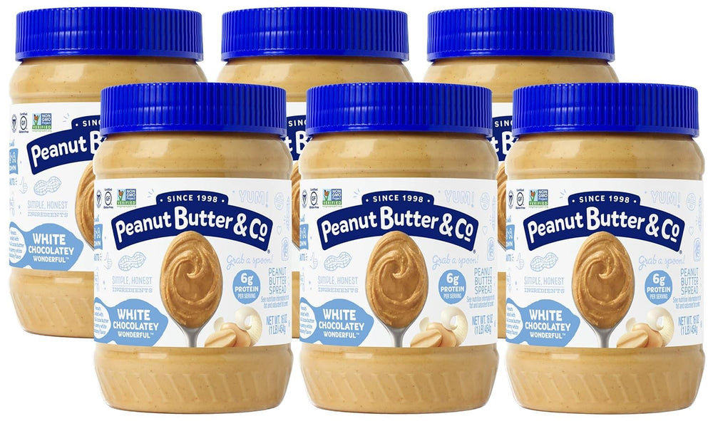 Peanut Butter & Co. jar front label showing product and branding benefit