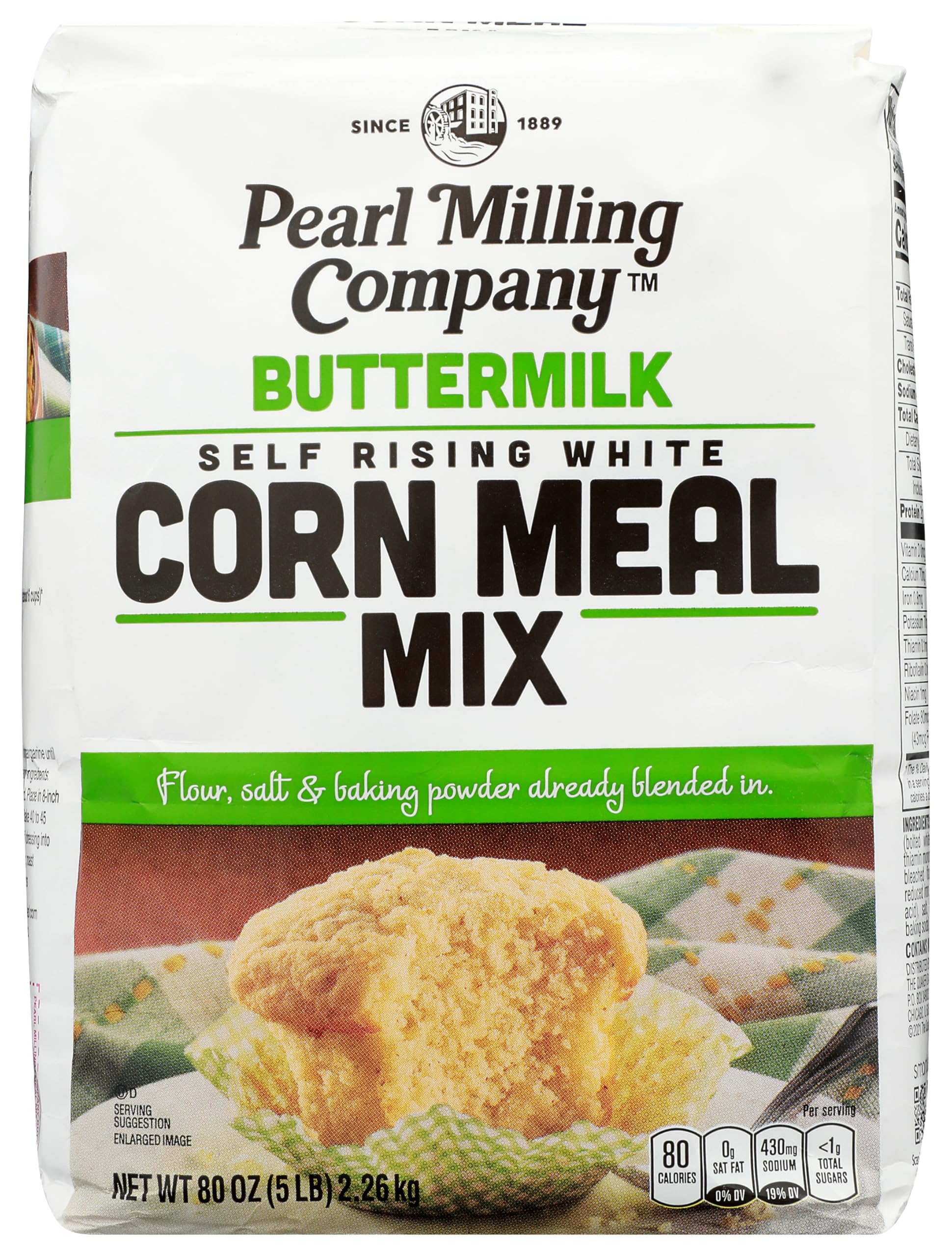 Pearl Milling Company front packaging showing 5 lb bag and clear product benefits