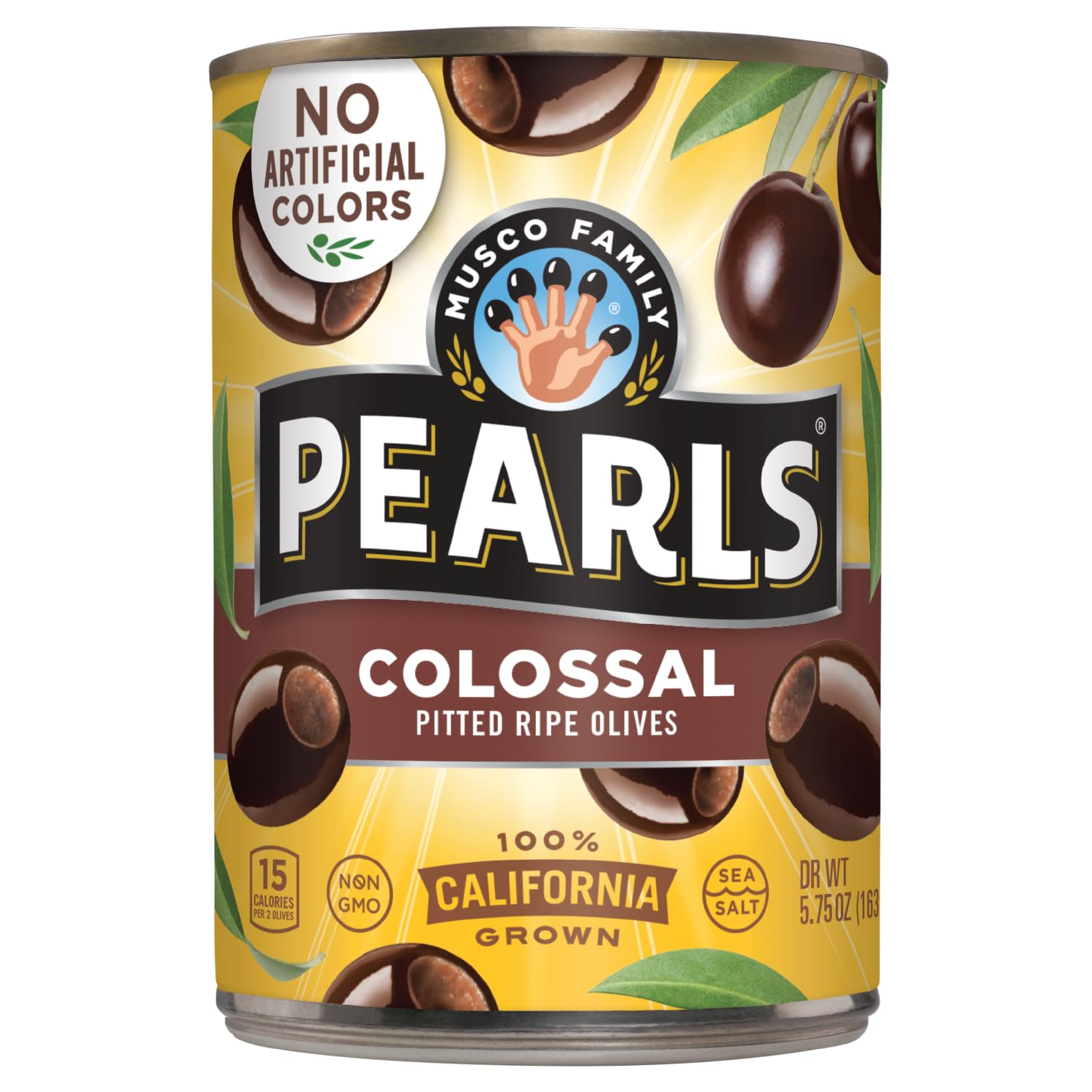 PEARLS front packaging of 5.75 oz can showing brand and durable convenience