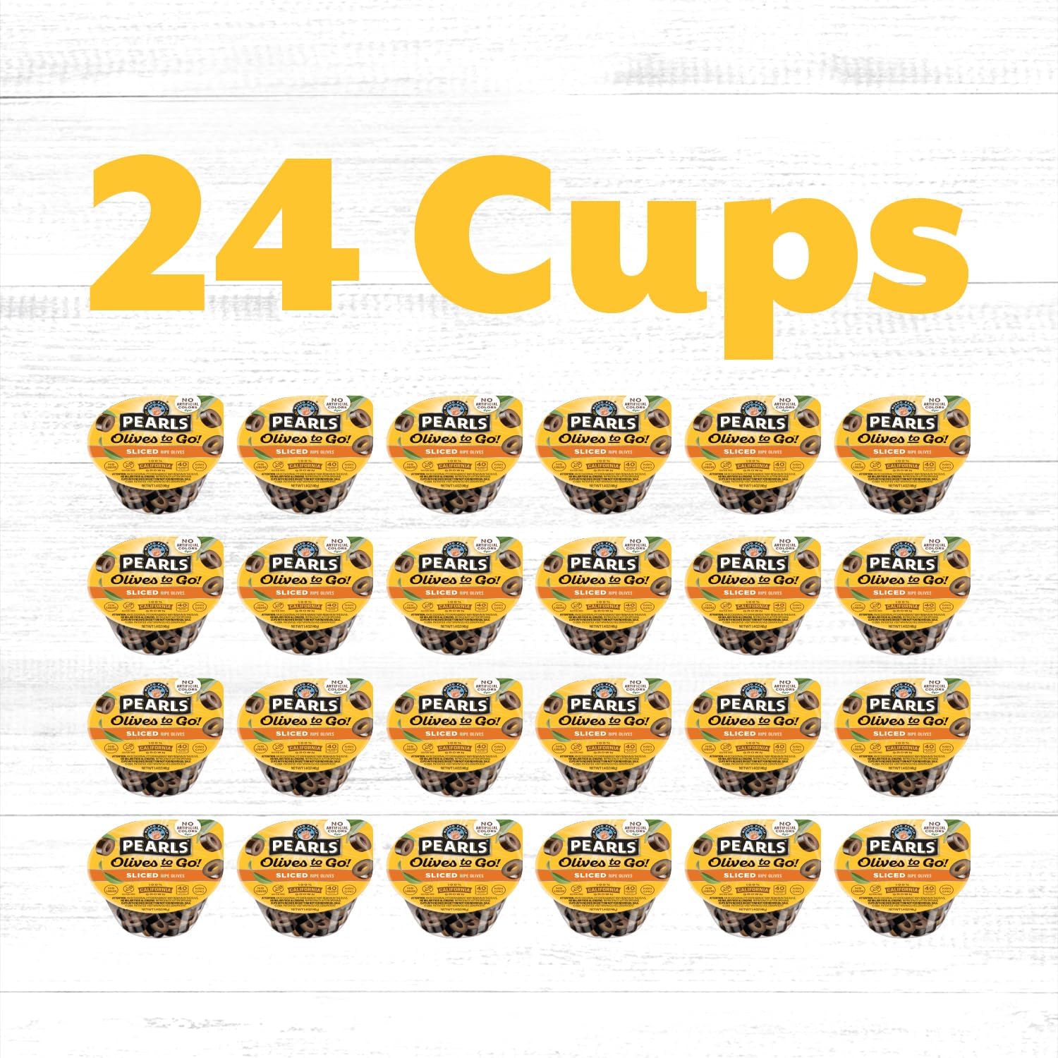 PEARLS single 1.4 oz cup top view ready-to-open for quick snack