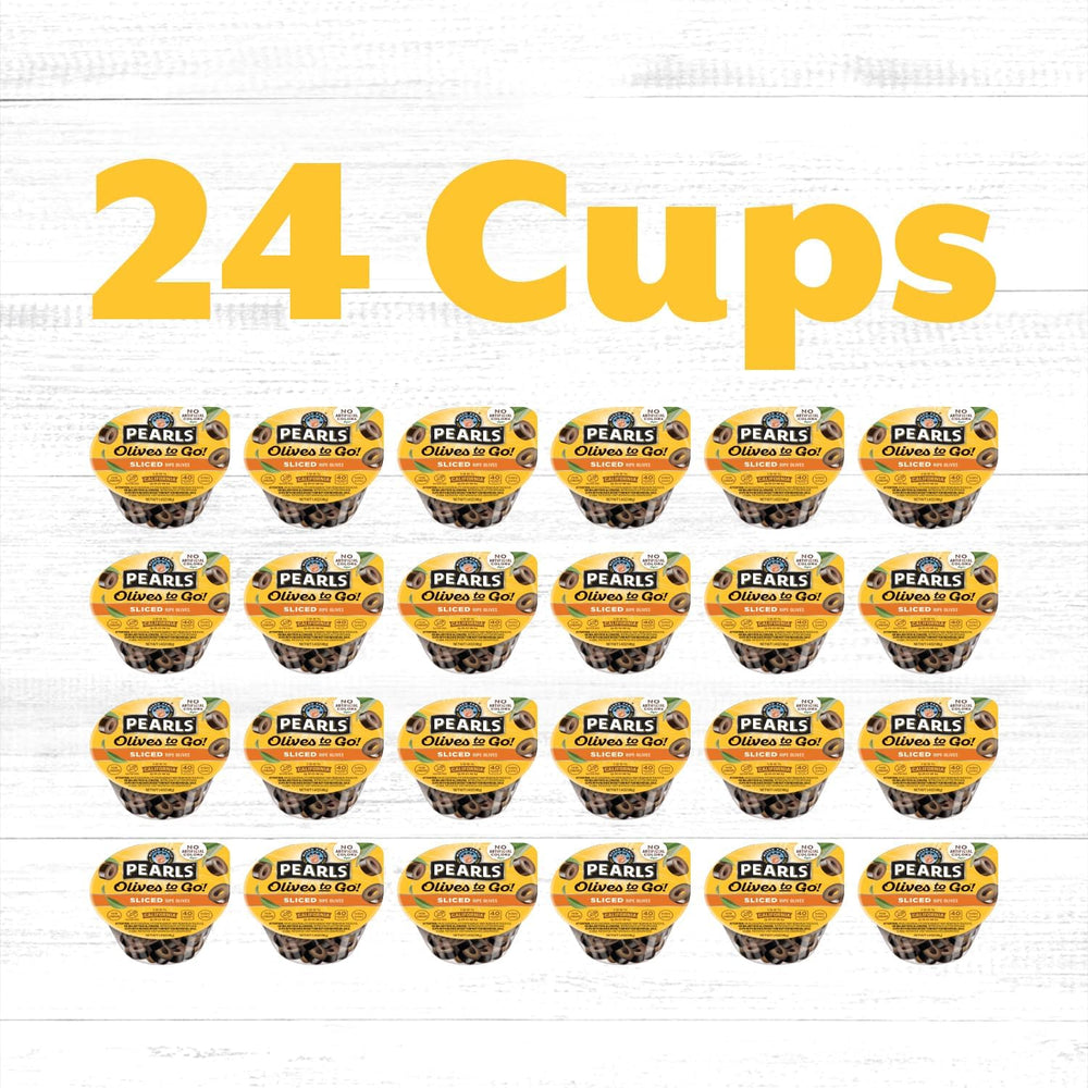 PEARLS single 1.4 oz cup top view ready-to-open for quick snack