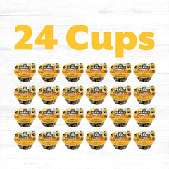PEARLS single 1.4 oz cup top view ready-to-open for quick snack