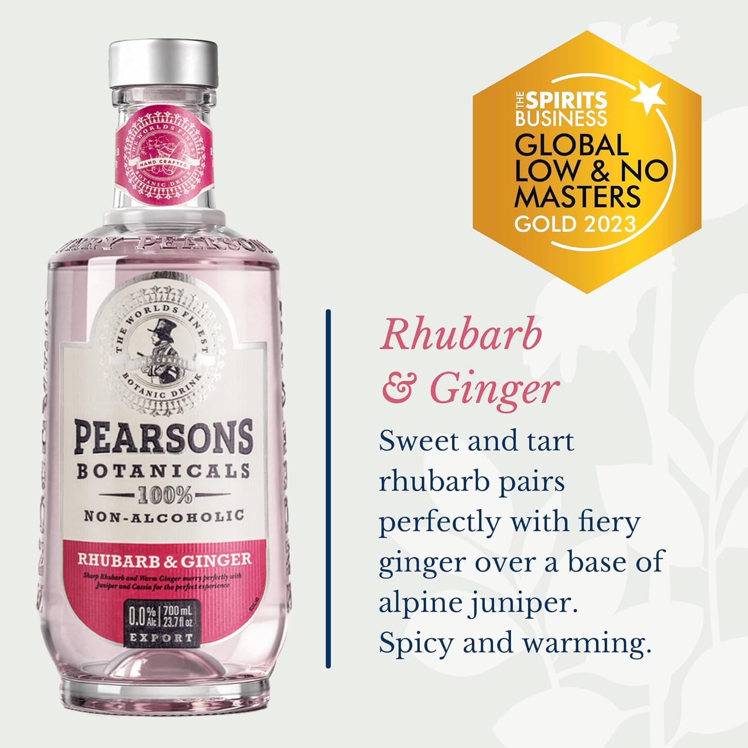 Pearsons Botanicals close-up of label highlighting ingredient and certification benefits