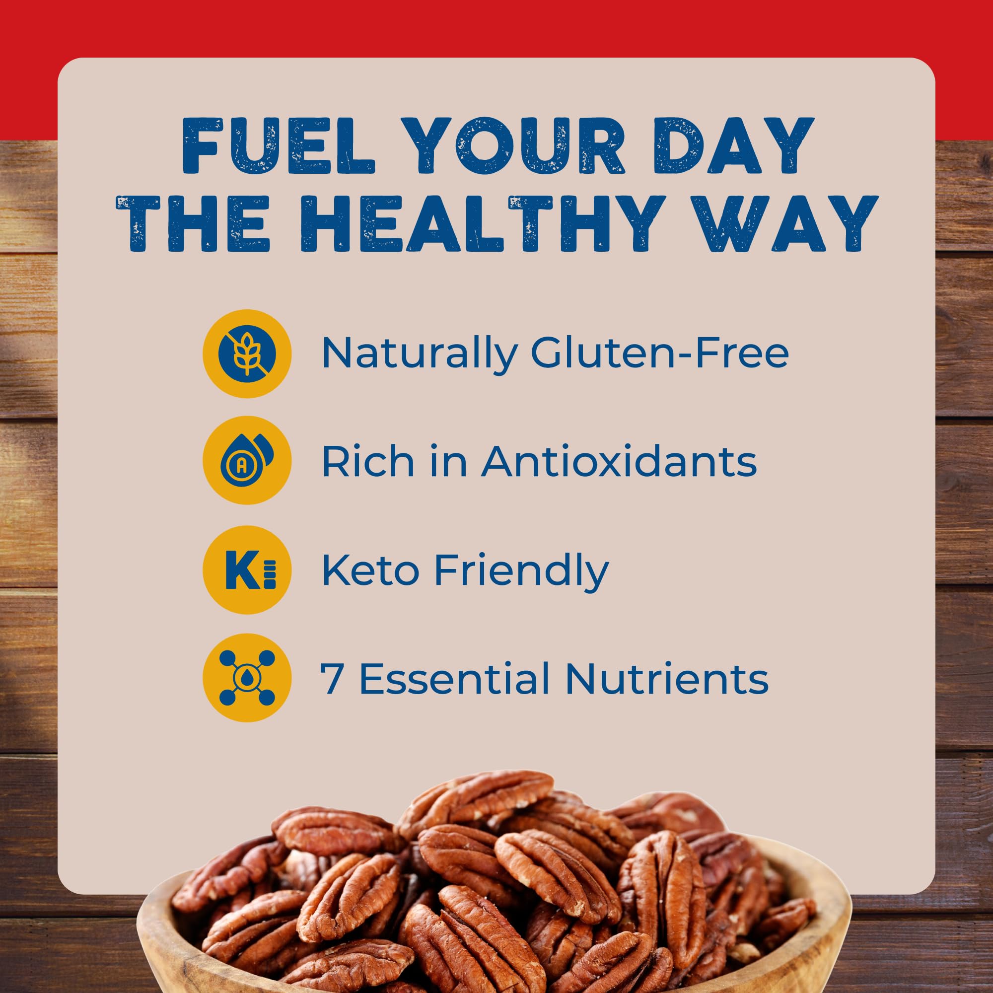 Pecan Nation pecans sprinkled on salad adding sweet crunch and flavor contrast