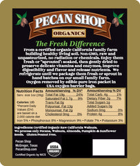 Pecan Shop open bag with walnuts pouring into bowl, ready to snack or cook