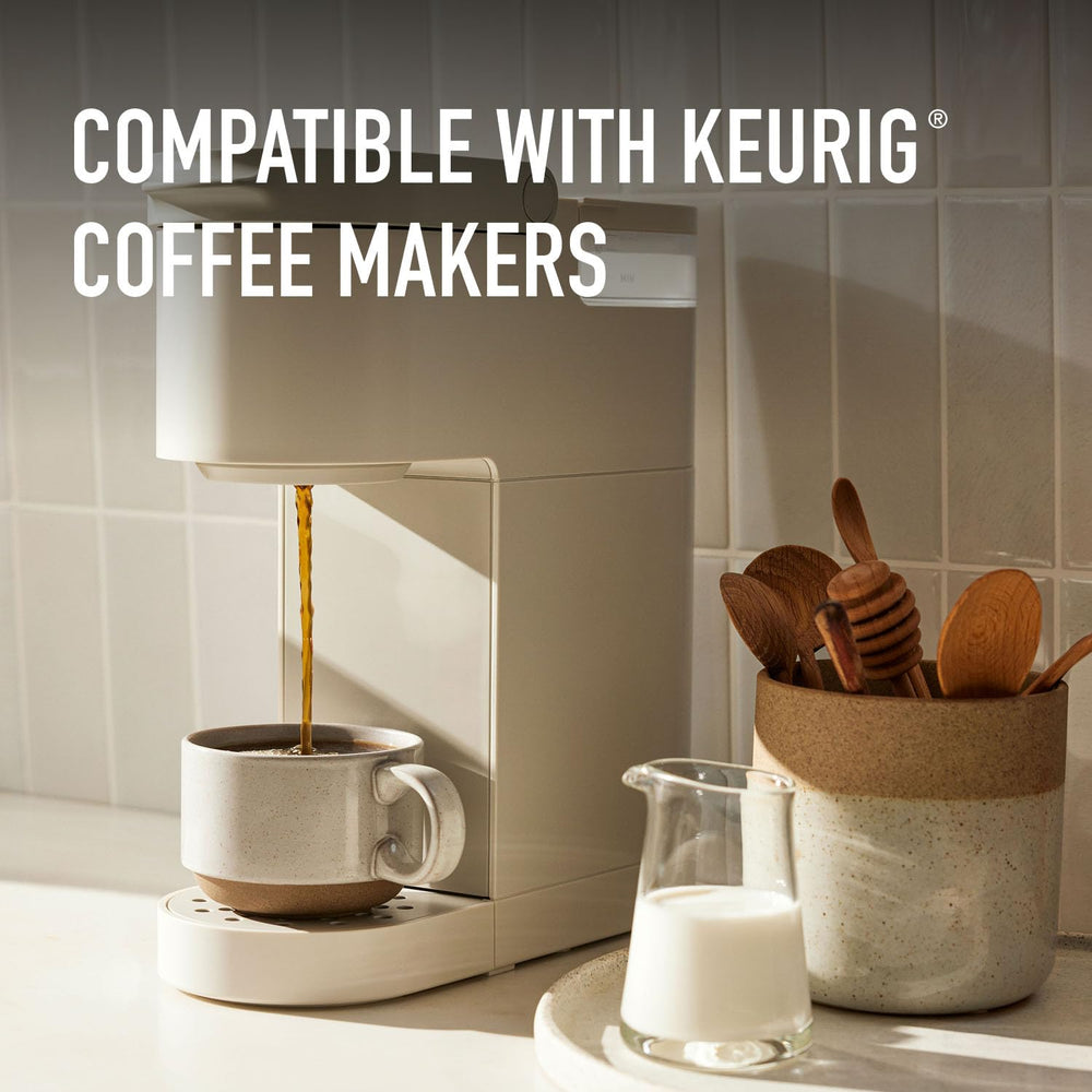 Steaming cup of Peet's Café Domingo brewed coffee highlighting smooth flavor
