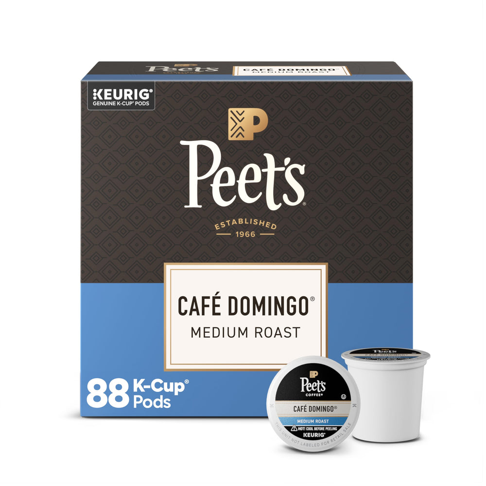 Peet's front packaging showing Café Domingo and package benefit