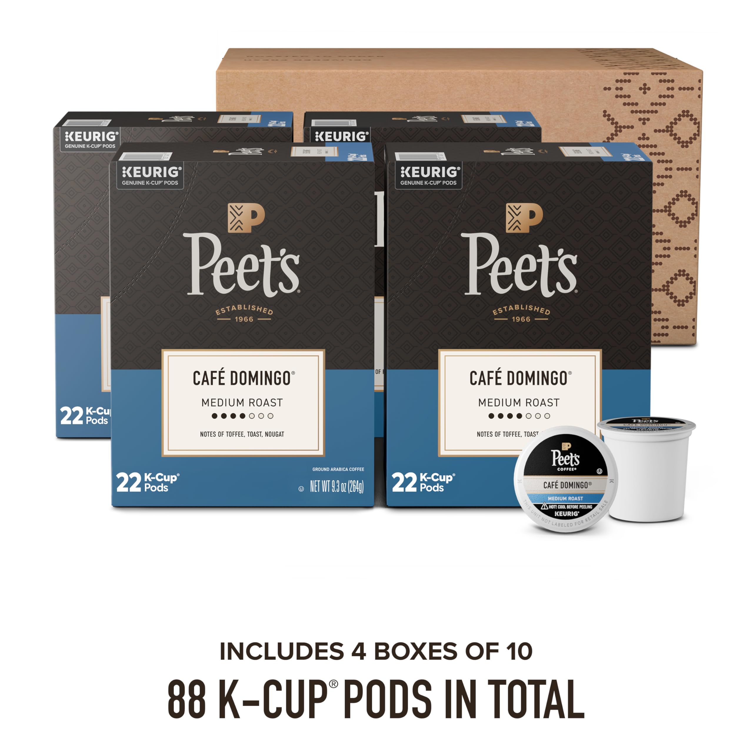 Peet's single pod close-up highlighting consistent brew quality
