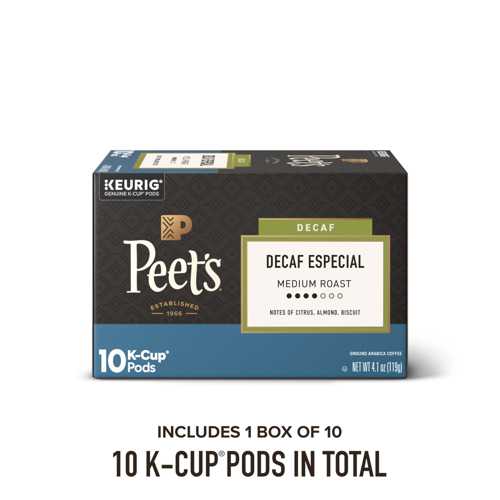 Peet's K-Cup top view highlighting label clarity and easy use