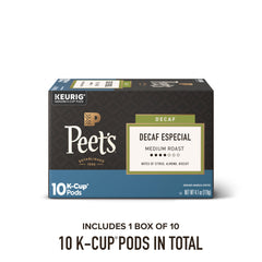 Peet's K-Cup top view highlighting label clarity and easy use