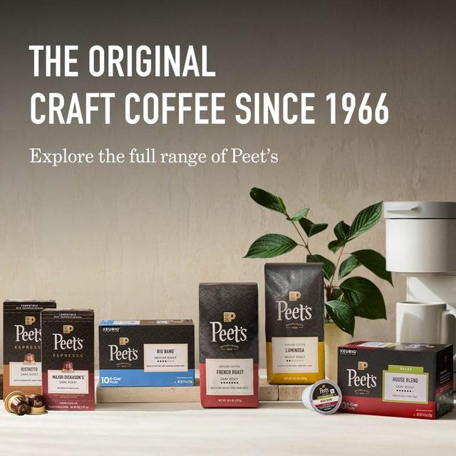 Cup of Peet's French Roast with cream showing how it pairs with dairy for balanced flavor