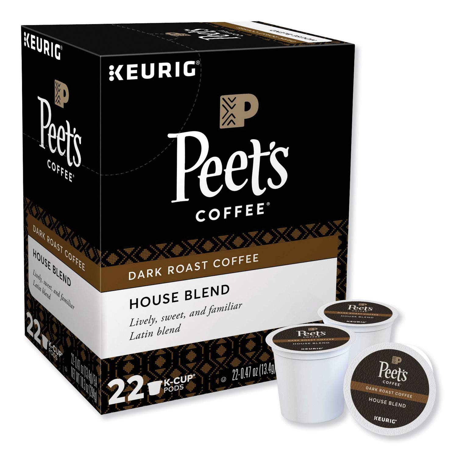 Peet's K-Cup pod close-up revealing pod seal and quick brewing benefit