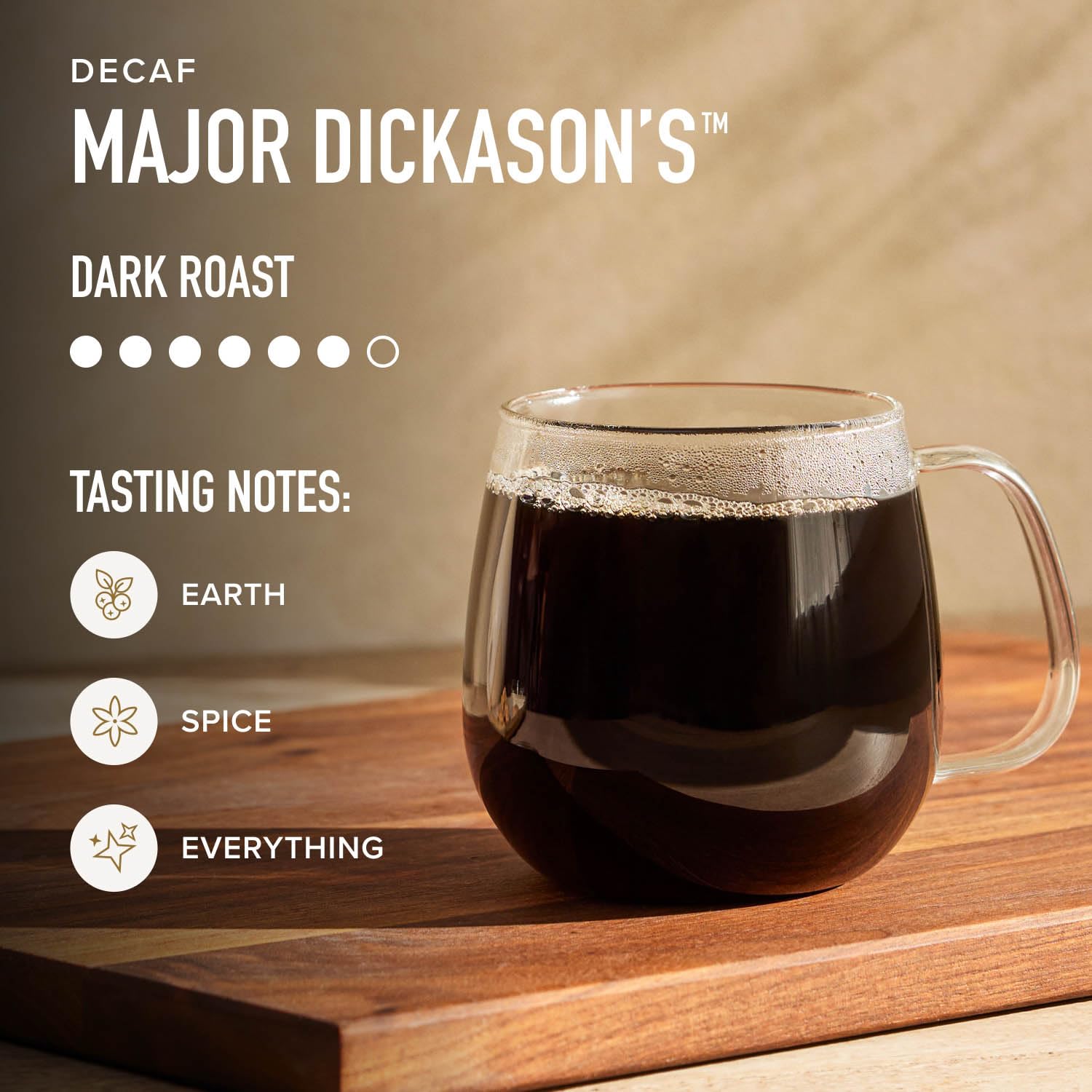 Peet's ground coffee on spoon, accurate dosing for drip brewers
