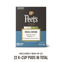 Peet's beans close-up highlighting medium roast texture and rich color for flavor