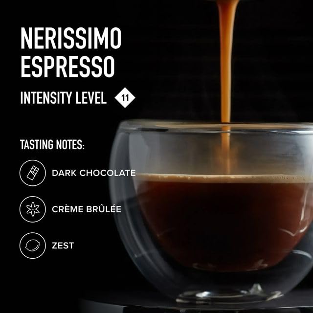 Peet's Nerissimo brewed espresso shot with thick crema showing intense flavor benefit