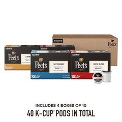 Peet's close-up of a K-Cup pod lid highlighting measured coffee for consistent flavor