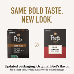 Peet's opened pod with visible grounds demonstrating roast texture and aroma