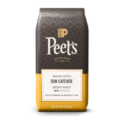 Peet's Sun Catcher front bag showing branding and light roast appeal